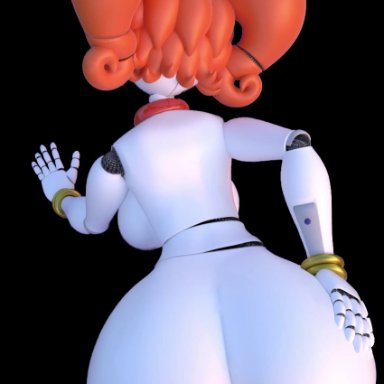 1boy1girl, 5 fingers, animated, anthony blender, anthro, anus, big ass, big butt, breasts, bubble ass, bubble butt, bwc, circus baby, circus mommy, clown