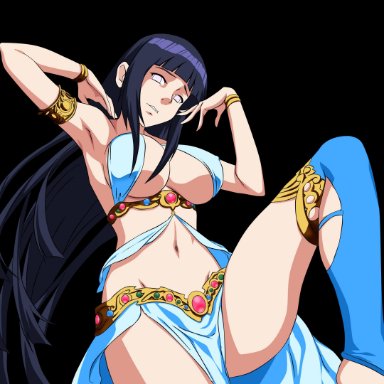 1girls, arabian clothes, armpits, barefoot, belly dancer, big breasts, bracelets, breasts, busty, clothing, deboratesta, erect nipples, female, female only, hyuuga hinata