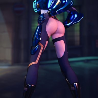 ass, overwatch, suit, teenage girl, tracer