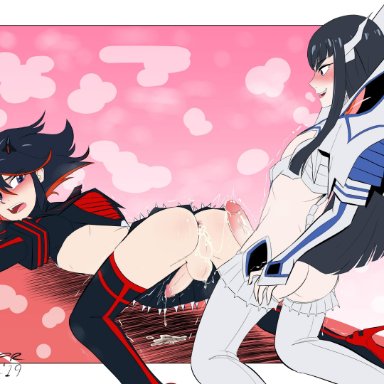 after anal, after sex, brothers, cabronpr, femboy, femboy waifus, incest, kill la kill, kiryuuin satsuki, matoi ryuuko, rule 63, tagme, trap, trap on trap, yaoi