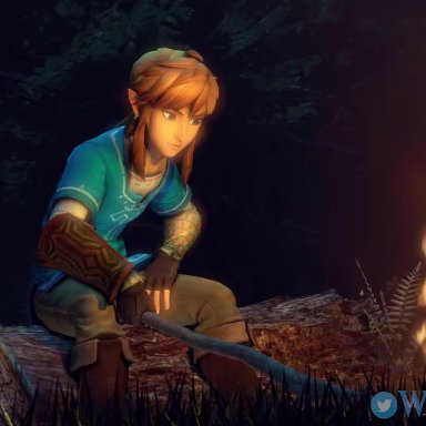 1boy, 1girls, 3d, against tree, all fours, animal genitalia, animated, breasts, breath of the wild, canine, caught, cheating, clenched teeth, cum, drooling