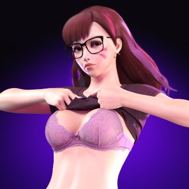 3d, blender, d.va, d.va (overwatch), daz3d, lingerie, overwatch, underwear, undressing