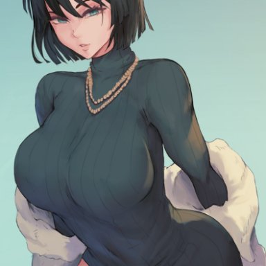 1girls, big breasts, breasts, cleavage, female, female only, fubuki, large breasts, one-punch man, shexyo, solo, thick thighs, wide hips