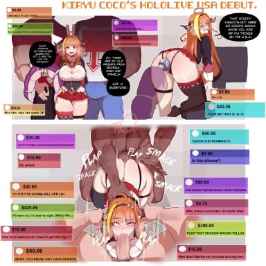 1girls, 2boys, ahoge, ambiguous penetration, anal access, anal insertion, anal object insertion, ass, asymmetrical legwear, bangs, blush, breasts, butt plug, butt plug tail, cleavage