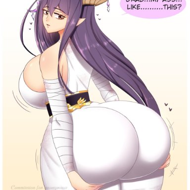 ass, ass grab, big ass, big breasts, big butt, breasts, butt grab, clothing, danua (granblue fantasy), female, female only, grabbing, grabbing own ass, granblue fantasy, heart