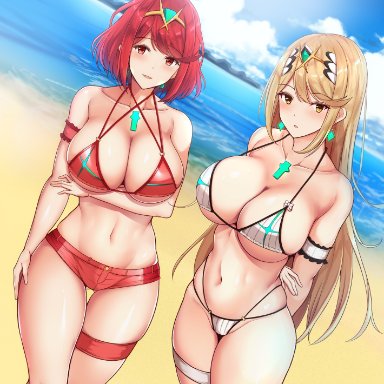 mythra, nintendo, noeomi, pyra, xenoblade 2, xenoblade chronicles 2