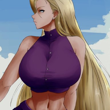 big breasts, blonde, boruto: naruto next generations, female, female focus, female only, ino yamanaka, long hair, naruto, solo, solo female, solo focus, yomichiboy