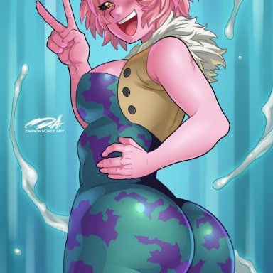 big breasts, darkereve, female, female focus, female only, mina ashido, my hero academia, solo, solo female, solo focus