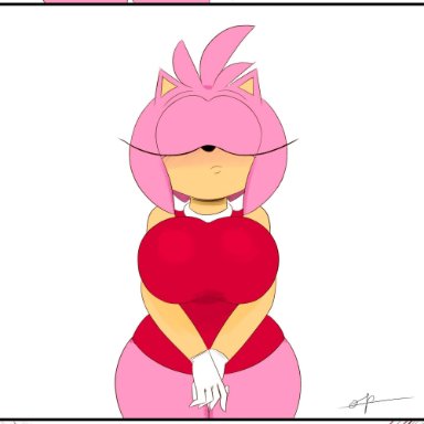 absurd res, amy rose, big breasts, breast expansion, comic, expansion, hi res, highres, huge breasts, large breasts, ota (artist), pink fur, pink hair, sagging breasts, solo