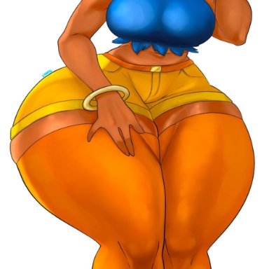 ass, belly button, big ass, big breasts, big butt, bottom heavy, bracelets, breasts, bubble butt, cartoon network, dark-skinned female, earrings, fat ass, female, female only
