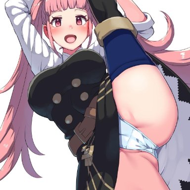 armpits, bangs, belt, black dress, black footwear, blush, boots, boris (noborhys), breasts, cameltoe, commentary request, dress, female, fire emblem, fire emblem: three houses