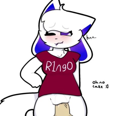 blush, furry, gradient, hybrid, kittydog (species), riding, shirt, text, white fur, x-ray