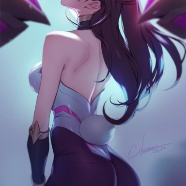 ass, black hair, citemer, female, kai'sa, league of legends