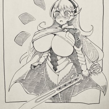 @ @, 1girl, 1girls, alternate breast size, bottomless, breast expansion, breasts, bursting breasts, cape, corrin (fire emblem), corrin (fire emblem) (female), female, fire emblem, fire emblem fates, fire emblem if
