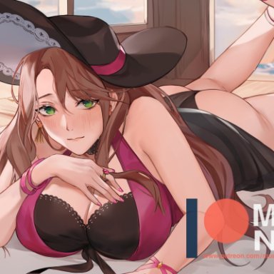 1girl, 1girls, ass, bare legs, big ass, big breasts, blush, brown hair, cleavage, dorothea (fire emblem), dorothea arnault, female only, fire emblem, fire emblem heroes, fire emblem: three houses