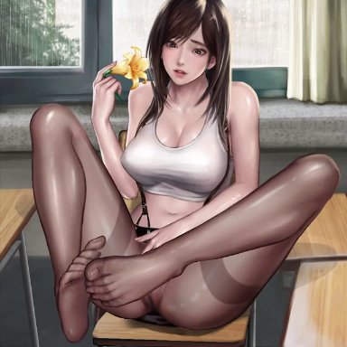 big boobs, big breasts, boobs, breasts, cum, cum all over, cum on body, cum on feet, feet, final fantasy, final fantasy vii, foot fetish, foot focus, footjob, footwear