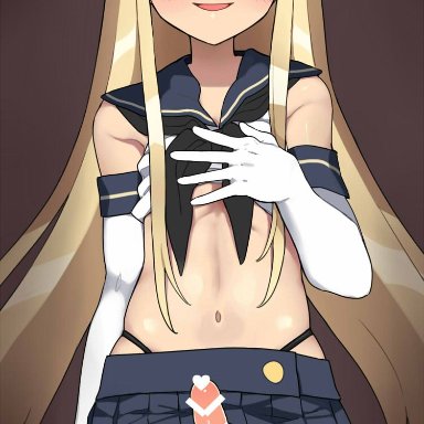1boy, apple12th, bar censor, censored, cosplay, femboy, kantai collection, male, male only, penis, shimakaze (kantai collection), shimakaze (kantai collection) (cosplay), solo, trap