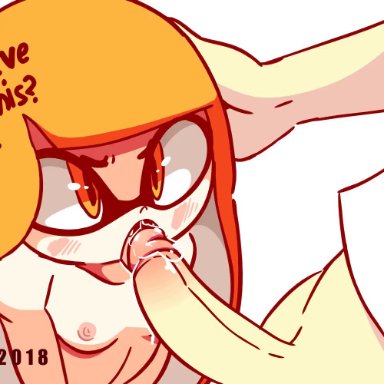 1boy, 1girls, animated, diives, fellatio, inkling, inkling girl, nintendo, splatoon, tagme, webm