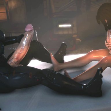 2futas, 3d animation, animated, autofellatio, bioshock, bioshock infinite, blowjob, chinese stealth suit, clothed, clothing, cum in mouth, cum in own mouth, cum in throat, cum inside, elizabeth (bioshock infinite)