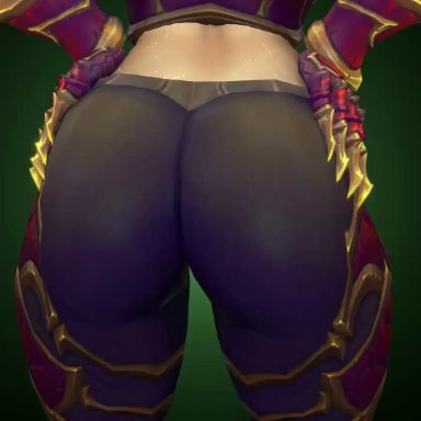 3d, alexstrasza, animated, ass shake, big ass, big butt, bubble butt, busty, butt, butt crack, butt focus, dragon, fat ass, large ass, meklab