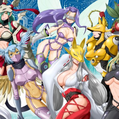 angewomon, bellestarmon, digimon, fairymon, ladydevimon, lilithmon, mervamon, rosemon, sakuyamon, shutumon, venusmon