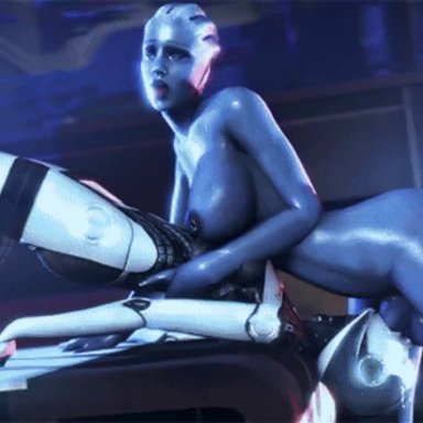 3d, animated, asari, edi, liara t'soni, mass effect, tagme, video