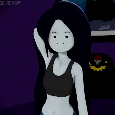 3d, adventure time, animated, boobs, breast grab, breast pull, breasts, marceline, sourozowy, title drop, tits, vampire