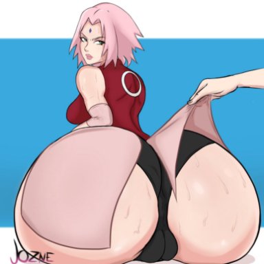 ass, big ass, big butt, bubble ass, bubble butt, fat ass, fat butt, green eyes, huge ass, huge butt, jozne, kunoichi, large ass, large butt, lipstick