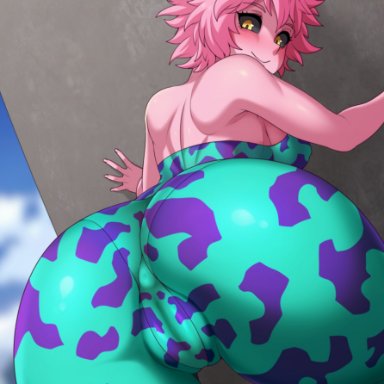 1girls, alternate version available, ass, big ass, female, female only, huge ass, jmg, mina ashido, my hero academia