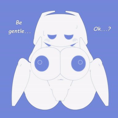 animated, anthro, big breasts, breasts, discord, discord-tan, english text, female, female focus, female only, huge breasts, imminent sex, logo, nude, nude female