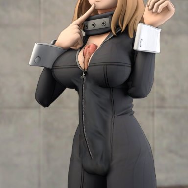 1futa, 3d, autopaizuri, balls, big penis, breasts, bulge, camie utsushimi, clothed, clothing, dentol, dickgirl, erection under clothes, futa only, futanari