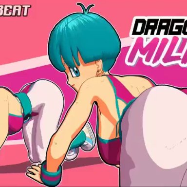 1girls, animated, ass, big ass, blender, bulma briefs, crisisbeat, dragon ball, dragon ball z, female, female only, looking at viewer, looking back, milf, mother