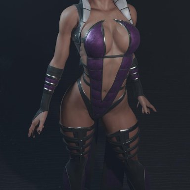 1girls, 3d, big breasts, blender, breasts, cleavage, female, female only, large breasts, mortal kombat, mortal kombat 11, shizzyzzzzzz, sindel, solo
