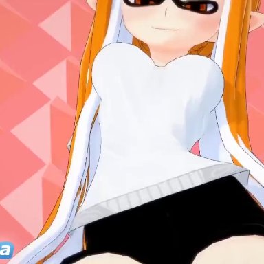 animated, anonbluna, inkling, inkling girl, mating press, octoling, octoling girl, sound, splatoon, video