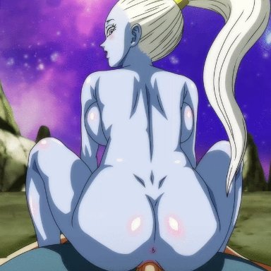 animated, ass, big penis, cum in pussy, dragon ball, dragon ball super, foxybulma, pussy, vados