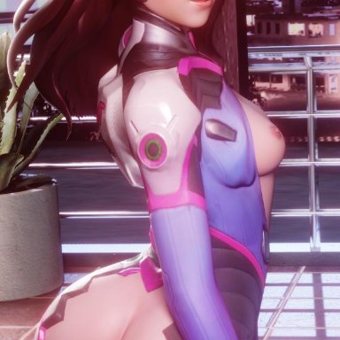 1girl, 3d, ass, blender, breasts, d.va, hot, jul3dnsfw, naked, nsfw, nude, overwatch, pussy, sexy