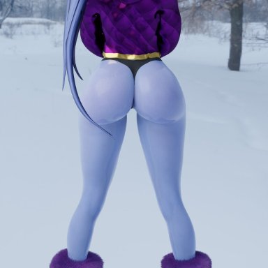 1girls, 3d, blender, female, female only, overwatch, shadowboxer, thick thighs, wide hips, widowmaker