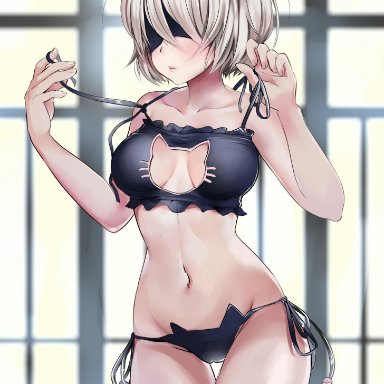 cute, madbunny, nier: automata, sfw, yorha 2b