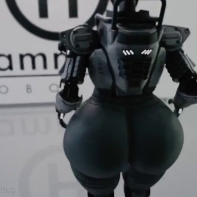 3d, animated, big ass, big butt, big penis, black body, chittercg, glass, hands against glass, robot, tagme, titanfall, video