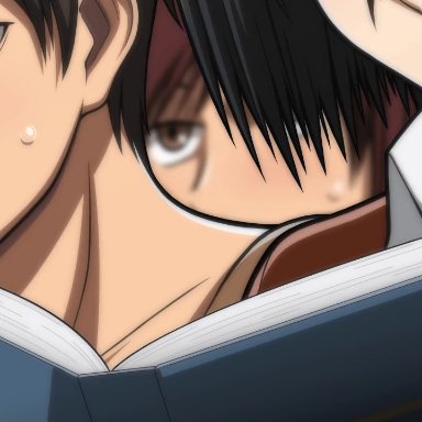 animated, asian, attack on titan, blowjob, eren jaeger, fellatio, first time, lost rarities, mikasa ackerman, netorare, oral, public, shingeki no kyojin, sound, video