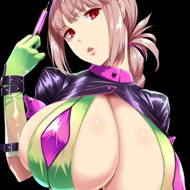 belly, belly button, big breasts, enormous breasts, fate (series), fate/grand order, florence nightingale (fate), florence nightingale (fate/grand order), gigantic breasts, glistening, glistening body, glistening skin, gloves, huge breasts, kloah