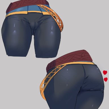 ass, breath of the wild, cameltoe, centvie, legend of zelda, leggings, princess zelda, skintight, thick thighs, thighs, yoga pants, zelda (breath of the wild)