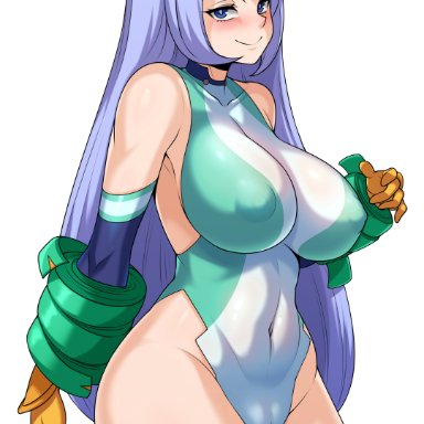 my hero academia, nejire hado, jmg, big breasts, blue hair, female, female focus, female only, long hair, solo, solo female, solo focus, high resolution, highres