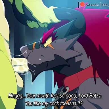 future card buddyfight, demon lord dragon batzz, bna v5, teteuxd, 2boys, balls, bodily fluids, cum, dirty talk, dragon, erection, gay, horn, humiliation, male