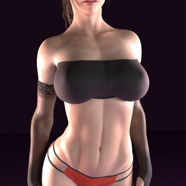 resident evil, claire redfield, jul3dnsfw, 1girls, ass, breasts, brown hair, female, makeup, naked, nipples, nude, 3d, blender