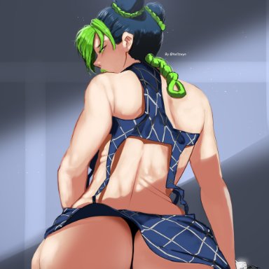 jojo's bizarre adventure, stone ocean, jolyne kujo, hell904, 1girls, ass, female, female only, jolyne cujoh