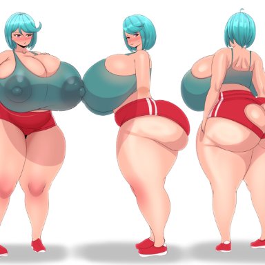 fladdykin, 1girls, ass, breasts, cleavage, female, female only, huge ass, huge breasts, solo, thick thighs, wide hips, absurdres, highres