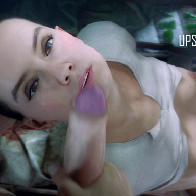 star wars, rey, lorgegucas, blowjob, breasts, fellatio, foreskin, huge cock, lifted shirt, looking at viewer, medium breasts, nipples, 3d, 4k, animated