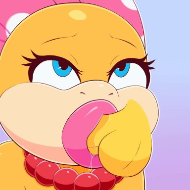 mario (series), nintendo, super mario bros., koopa, wendy o. koopa, sirredbenjamin, 1girls, all fours, anal, anal penetration, anthro, anthrofied, ass, balls, black penis