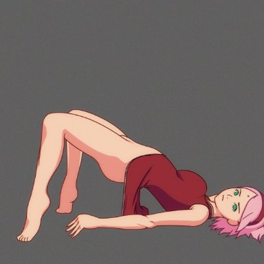 boruto: naruto next generations, naruto, naruto (series), shounen jump, sakura haruno, dr.korr, 1girls, bottomless, dress, female, female only, green eyes, hairband, pink hair, short hair